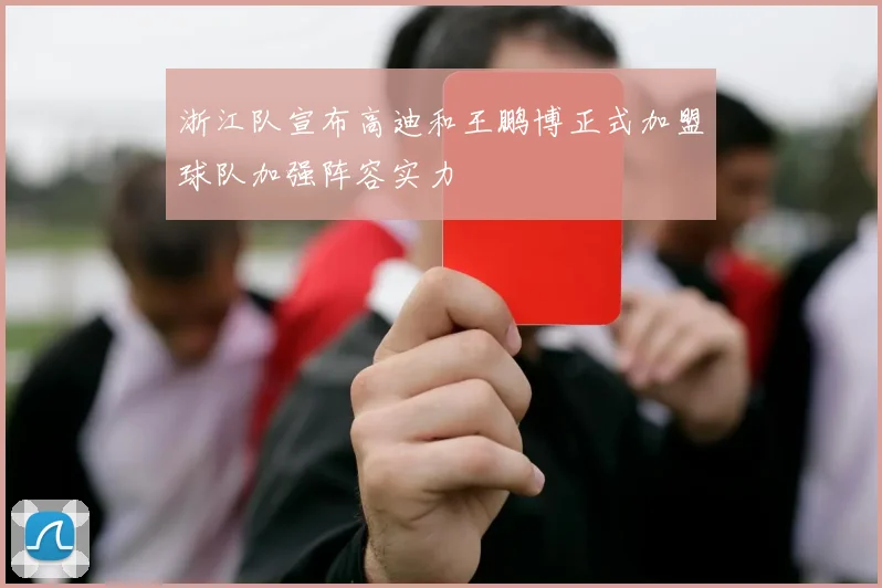 浙江队宣布高迪和王鹏博正式加盟球队加强阵容实力